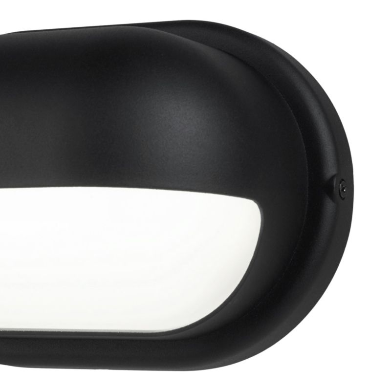 Væglampe Helmet 650 lm IP44 Sort