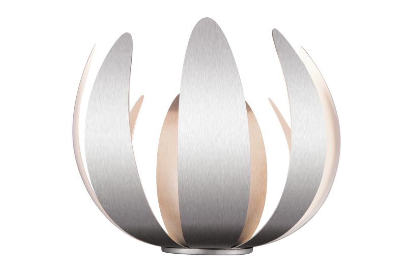 GoodHome Pleiones 1-punkts væglampe E14 aluminium