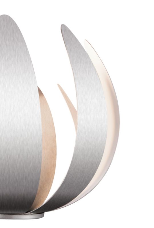 GoodHome Pleiones 1-punkts væglampe E14 aluminium