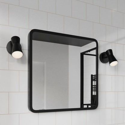 GoodHome Rathong væglampe 1 x GU10 IP44 mat-sort