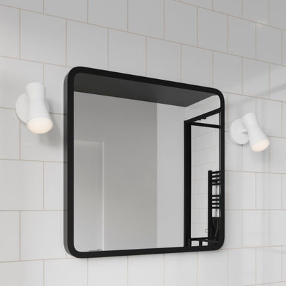 GoodHome Rathong væglampe 1 x GU10 IP44 mat-sort