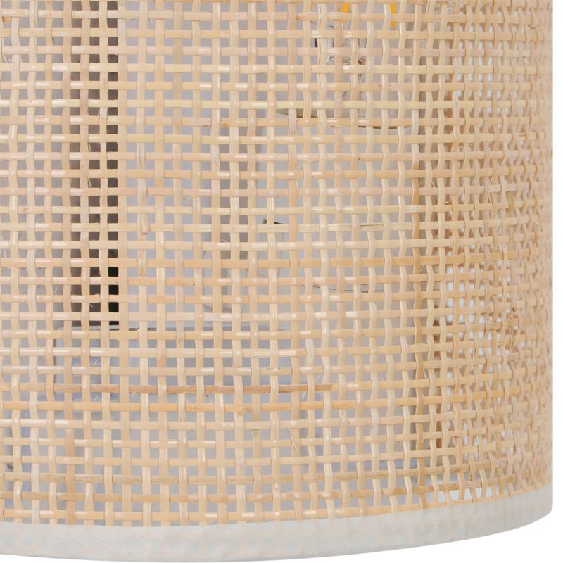 Væglampe Rifleman 1xE27 Rattan Natur/Hvid