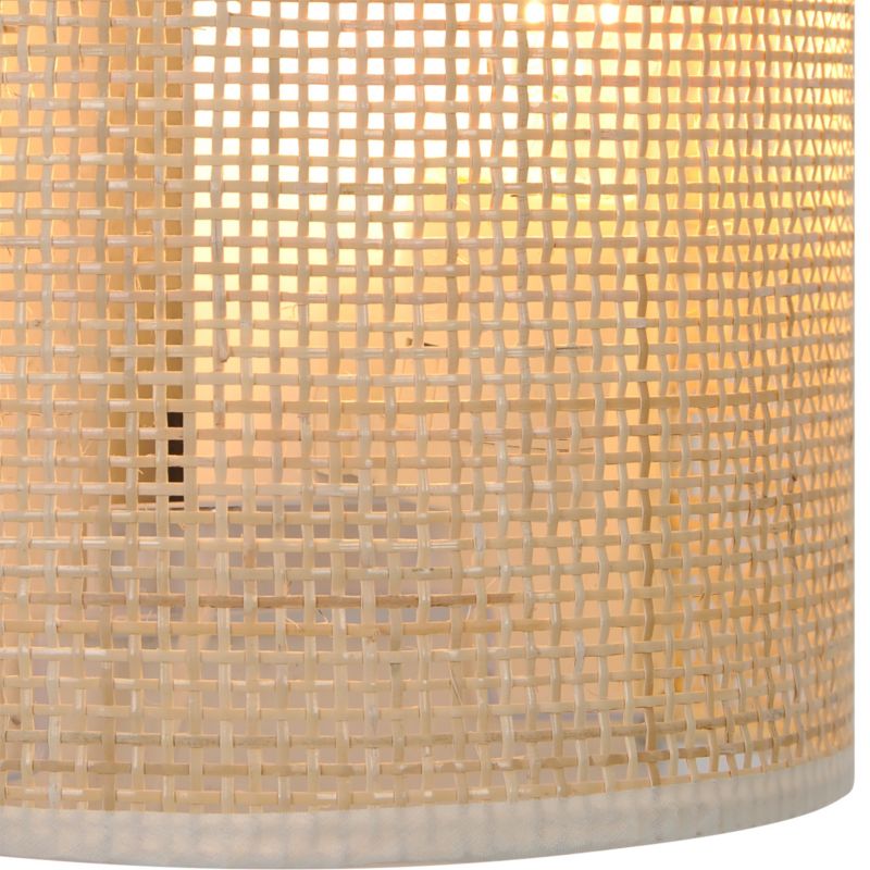 Væglampe Rifleman 1xE27 Rattan Natur/Hvid