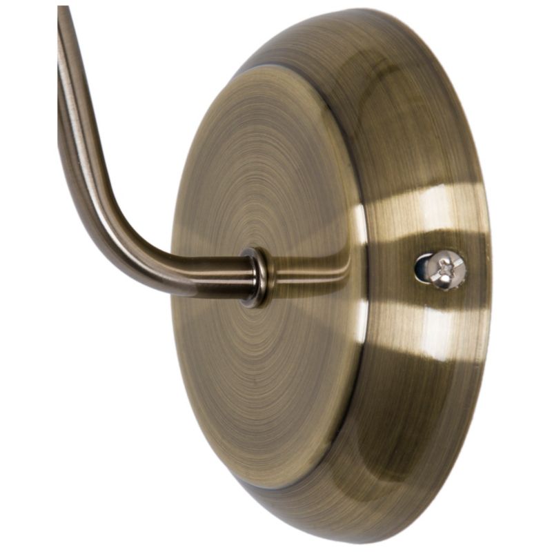 GoodHome Saucats 1-punkts væglampe E27 i antik bronze