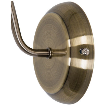 GoodHome Saucats 1-punkts væglampe E27 i antik bronze