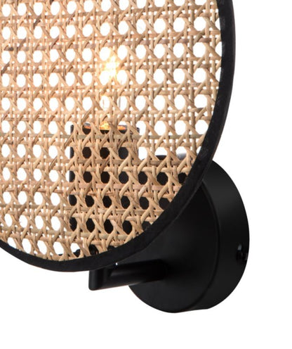 GoodHome Tonkin væglampe 1 x E27 rattan