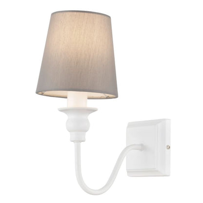 GoodHome Tulou E14 væglampe i hvid