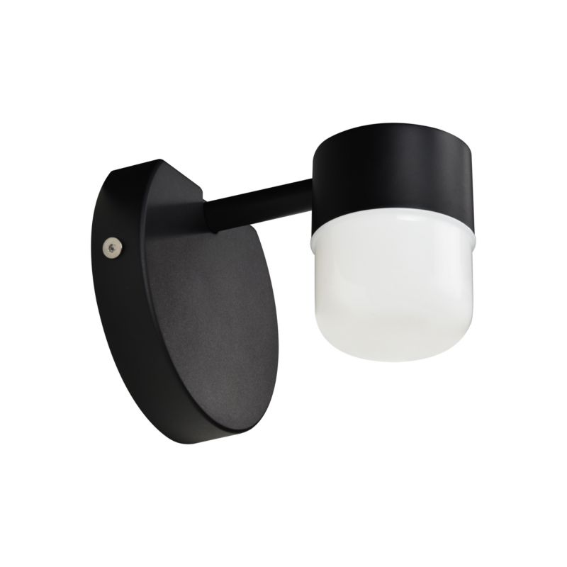 GoodHome Bovey 2-i-1 badeværelsesvæglampe 400 lm 4000 K 30 cm mat-sort