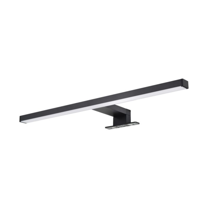 GoodHome Craven 3-i-1 badeværelsesvæglampe 1350 lm 4000 K 50 cm mat-sort