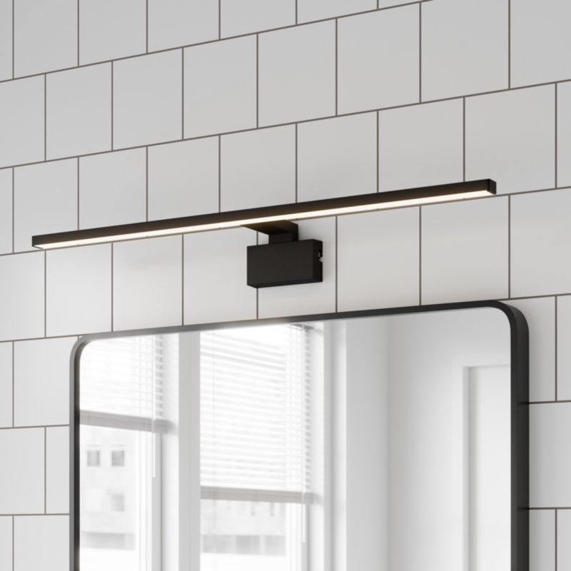 GoodHome Craven 3-i-1 badeværelsesvæglampe 1700 lm 4000 K 80 cm mat-sort