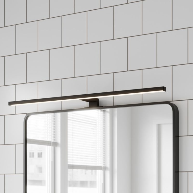 GoodHome Craven 3-i-1 badeværelsesvæglampe 1700 lm 4000 K 80 cm mat-sort