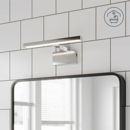GoodHome Craven 3-i-1 badeværelsesvæglampe 900 lm 4000 K 30 cm krom