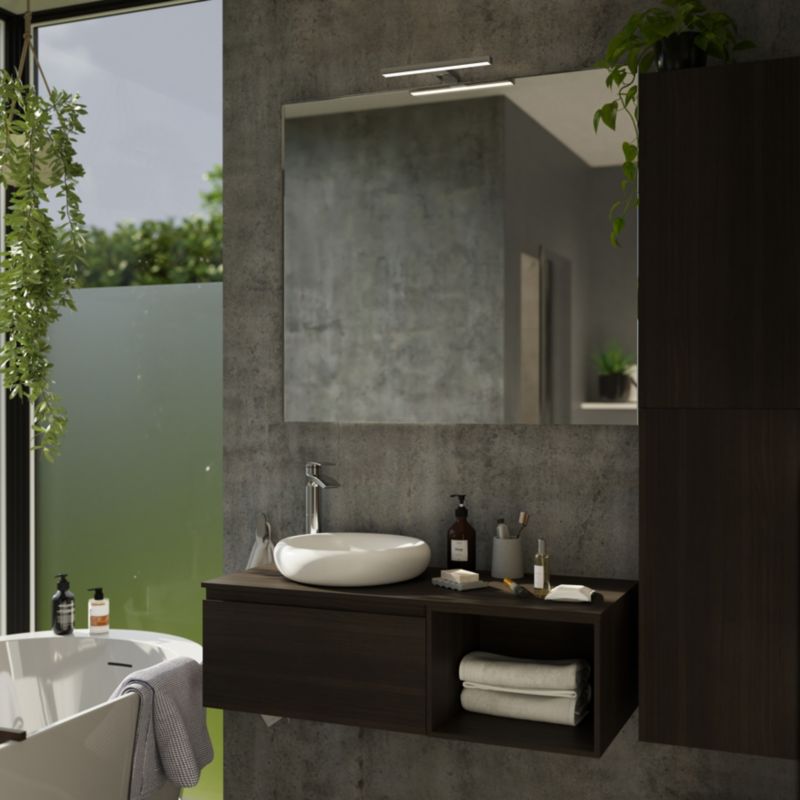 GoodHome Craven 3-i-1 badeværelsesvæglampe 900 lm 4000 K 30 cm krom