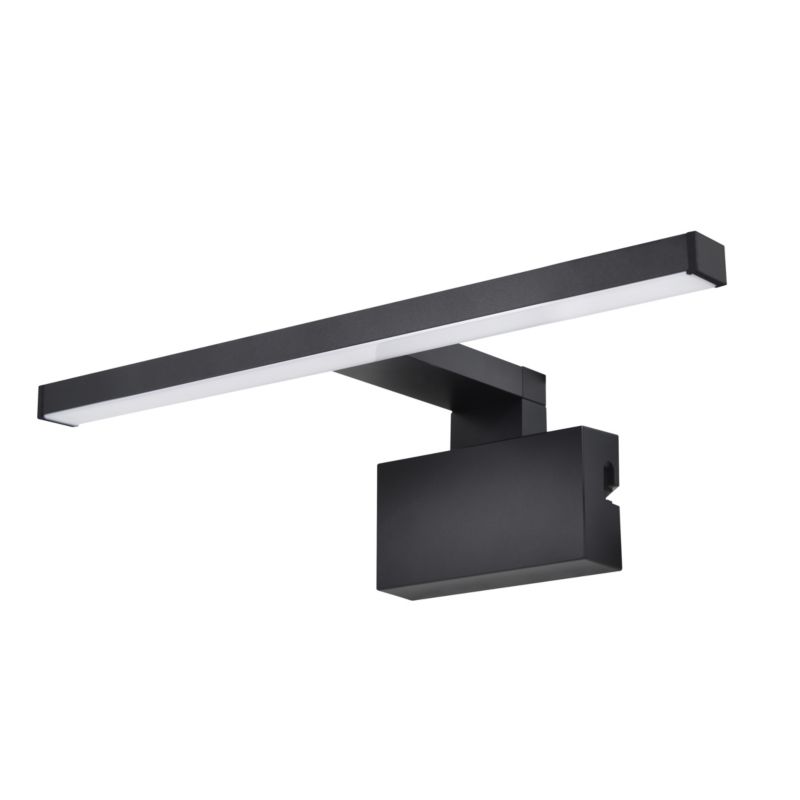 GoodHome Craven 3-i-1 badeværelsesvæglampe 900 lm 4000 K 30 cm mat-sort