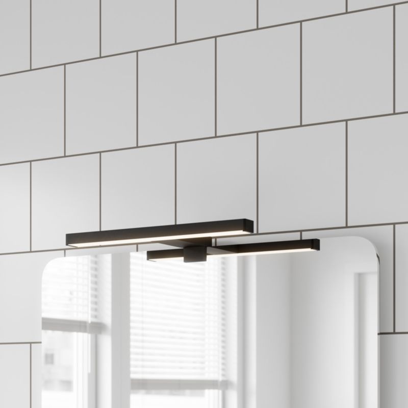 GoodHome Craven 3-i-1 badeværelsesvæglampe 900 lm 4000 K 30 cm mat-sort