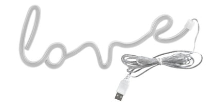 LED-væglampe Goldlux neon Love USB