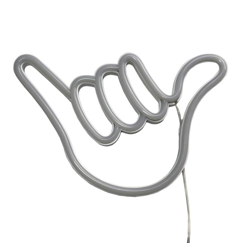 LED Væglampe Neon Shaka USB 175x263x20 mm