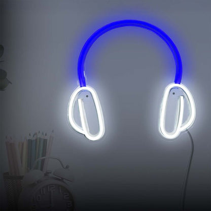 LED-væglampe Goldlux Neon Hovedtelefoner USB