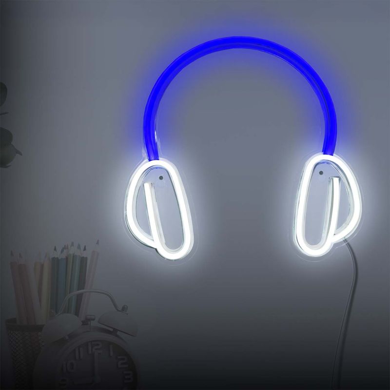 LED-væglampe Goldlux Neon Hovedtelefoner USB