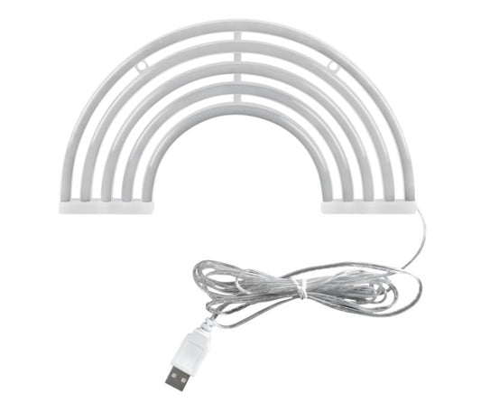 LED-væglampe Goldlux neon Regnbue USB
