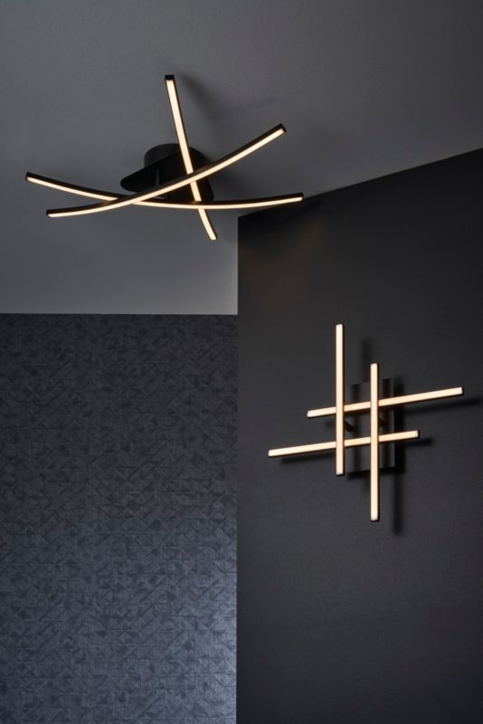 LED-væglampe GoodHome Alani 3000 K mat-sort