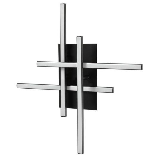 LED-væglampe GoodHome Alani 3000 K mat-sort