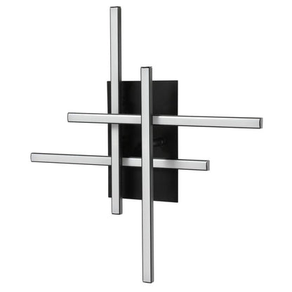 LED-væglampe Alani 3000 K Sort Mat 40 cm