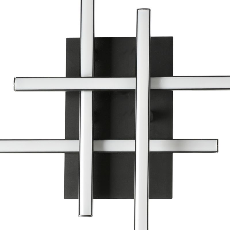 LED-væglampe GoodHome Alani 3000 K mat-sort