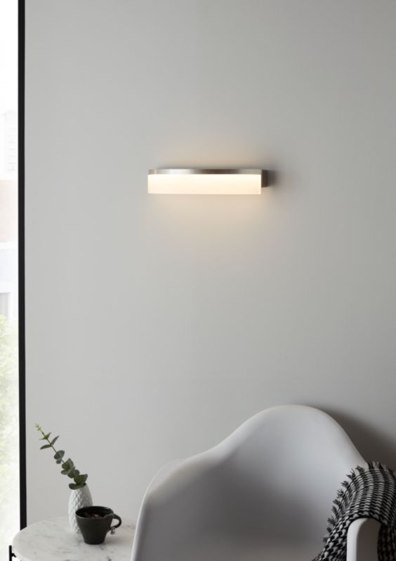 LED-væglampe GoodHome Danxiac i børstet krom