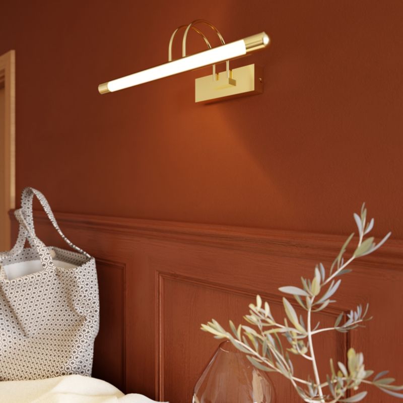 LED-væglampe GoodHome Giausar 9 W i guld