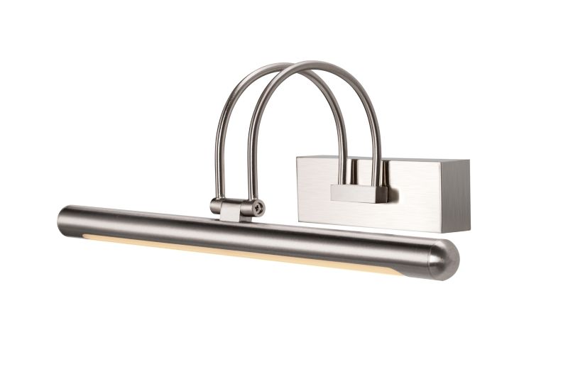 LED-væglampe GoodHome Giausar i børstet krom 41182BC