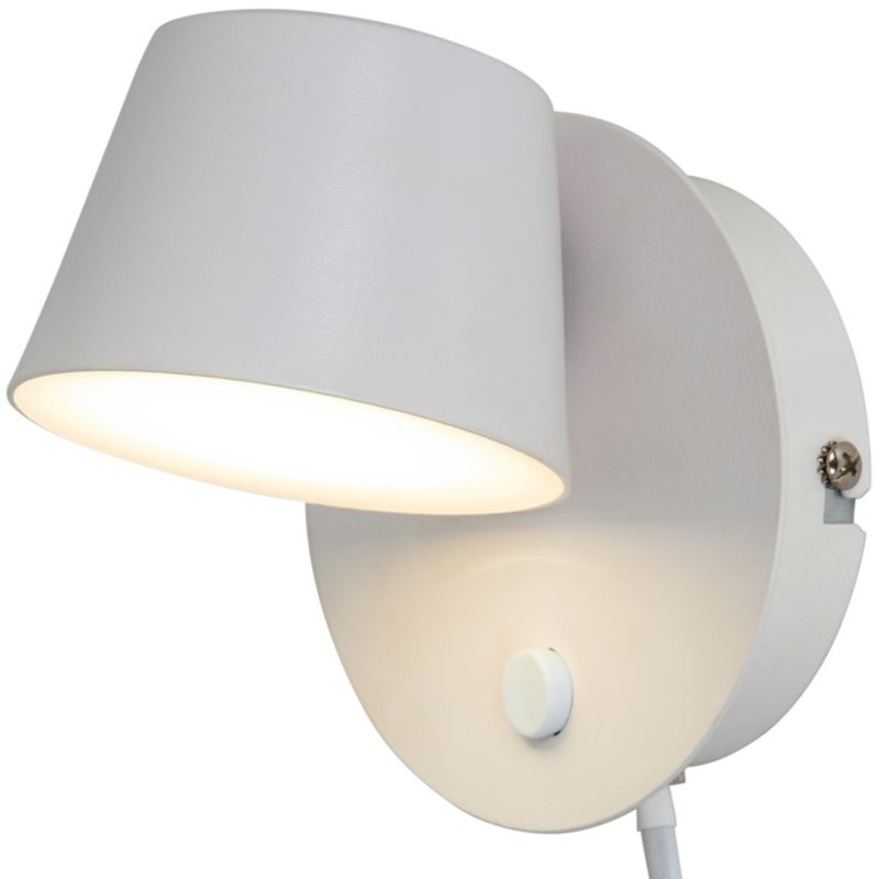 LED-væglampe GoodHome Hagals hvid