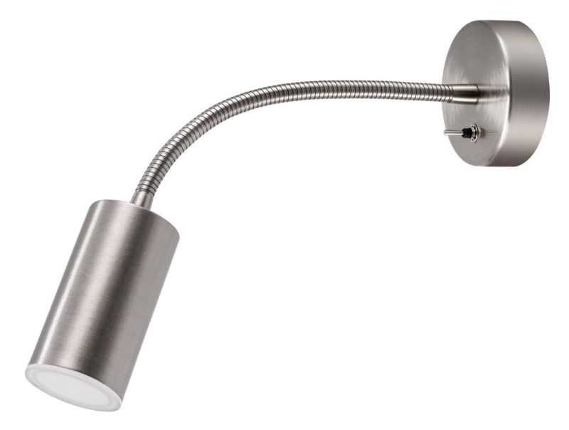 LED-væglampe GoodHome Lignit 3,5 W i børstet krom