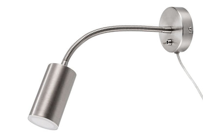 LED-væglampe GoodHome Lignit 3,5 W i børstet krom