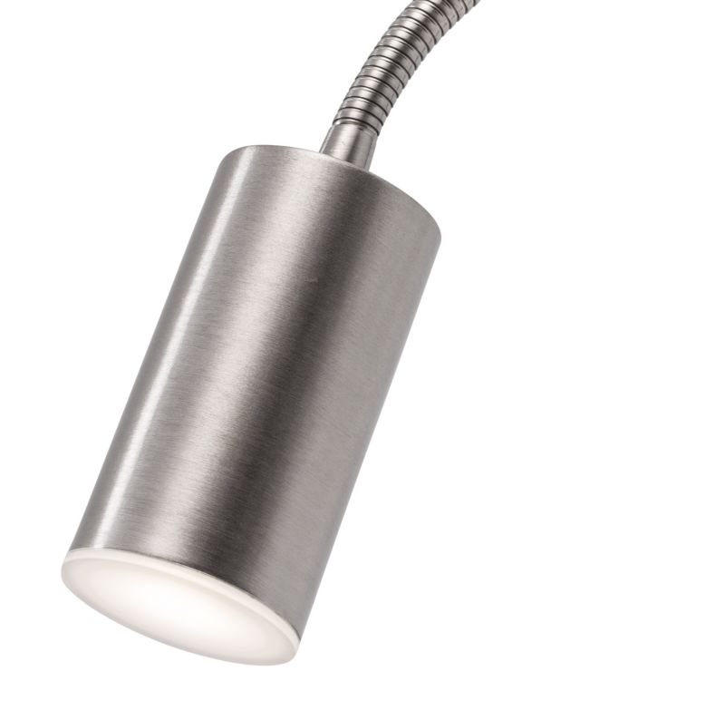 LED-væglampe GoodHome Lignit 3,5 W i børstet krom