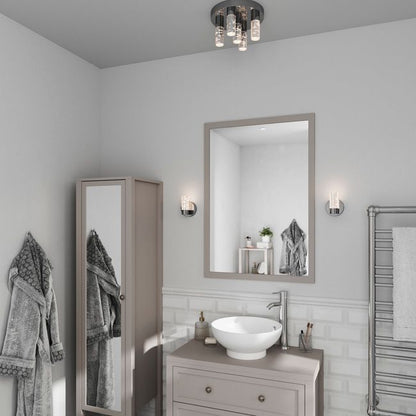 LED-væglampe GoodHome Myvat 400 LM 4000 K IP44 krom