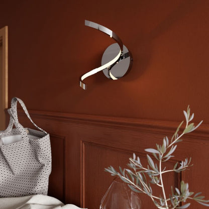 LED Væglampe Pegmati 22 cm Krom
