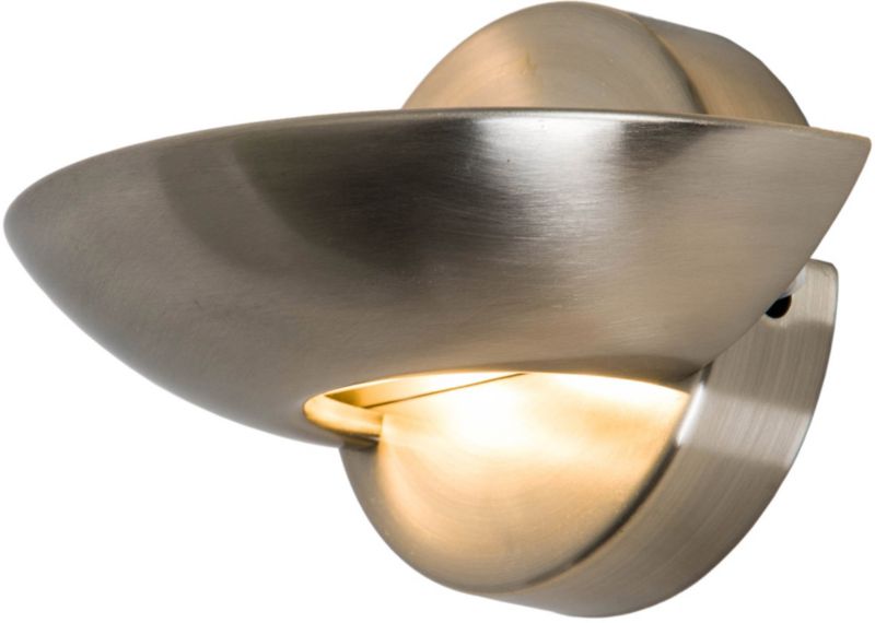 LED-væglampe GoodHome Wuzit 4,8 W i børstet krom