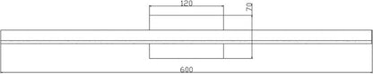 LED-væglampe Linea 1 x 7 W krom