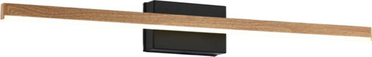 LED-væglampe Linea 1 x 8 W 640 lm sort/træ