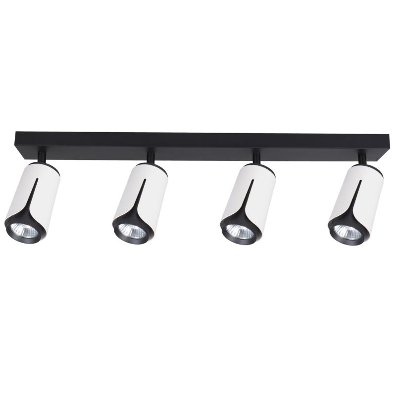 LED-væglampe XUDO firedobbelt justerbar 4 x GU10 hvid-sort 1 stk.