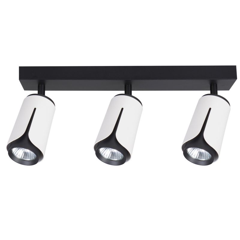 LED-væglampe XUDO tredobbelt justerbar 3 x GU10 hvid-sort 1 stk.