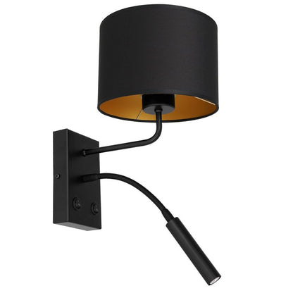 Væglampe Arden G9 + E27 Sort Guld