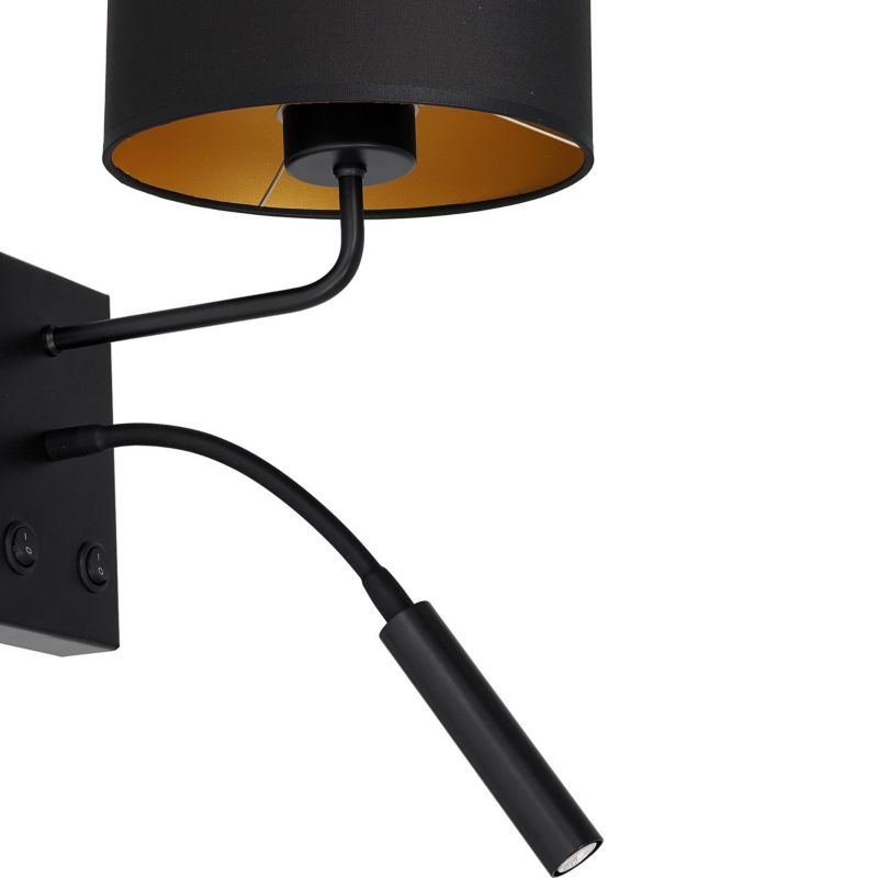 Væglampe Arden G9 + E27 Sort Guld