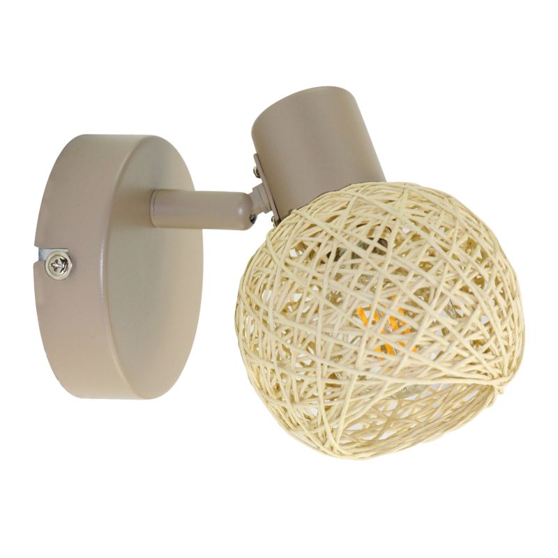 Væglampe Milagro Dex 1xE14 Beige
