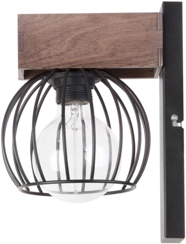Væglampe Milan 1 x 60 W E27 Brun