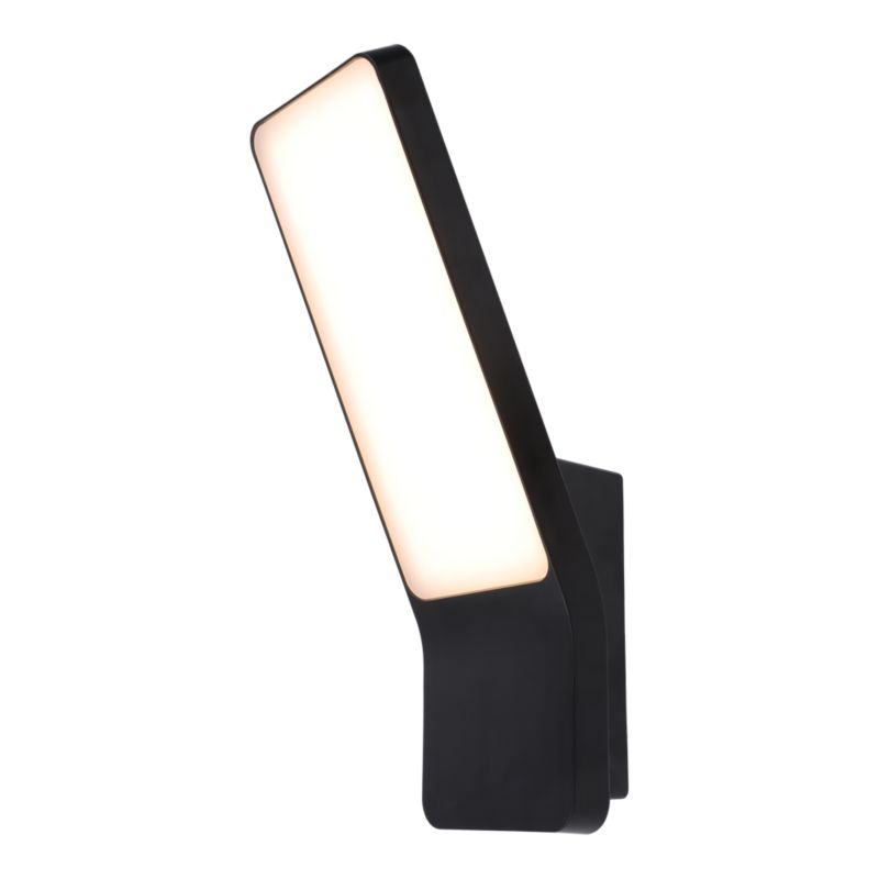 LED-væglampe 1200 lm 3000 K IP44 Sort