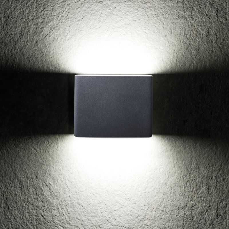 Væglampe Garto 8 W 4000 K IP54 Grafit
