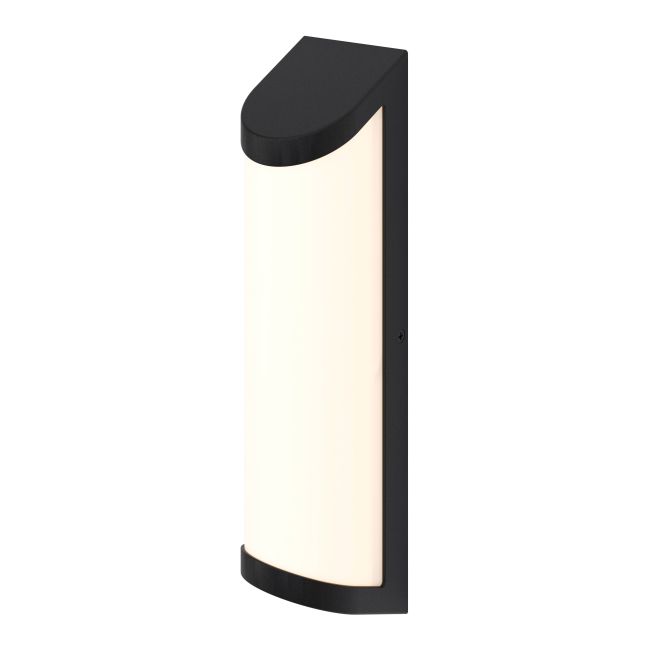 Væglampe Bevel 500 lm IP44 Sort