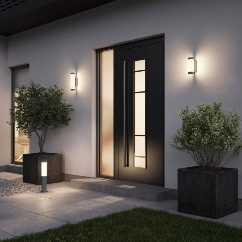 Vægarmatur Callisto S 800 lm IP44 Grå